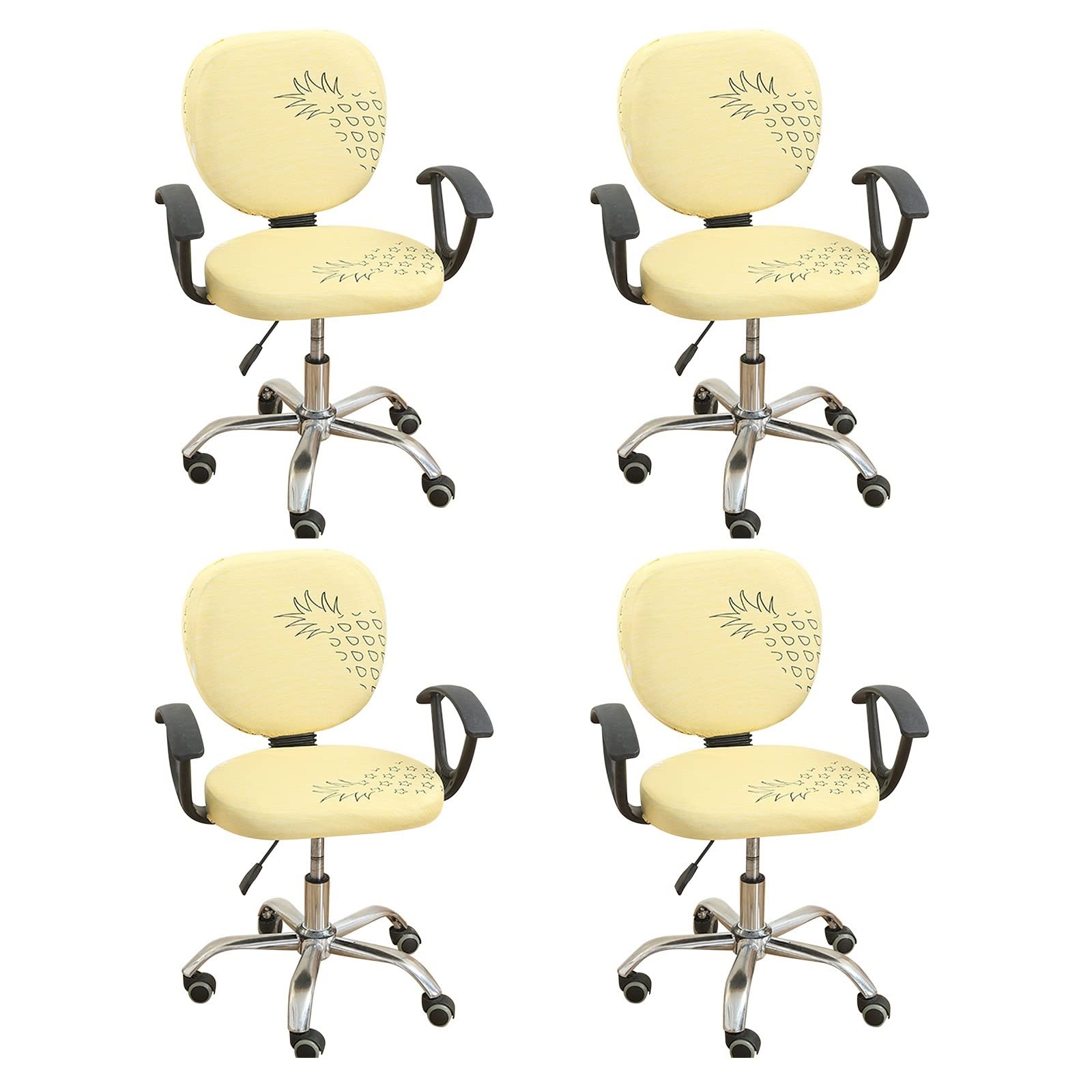 Housses de chaises KnSam en polyester au design ananas raffiné
