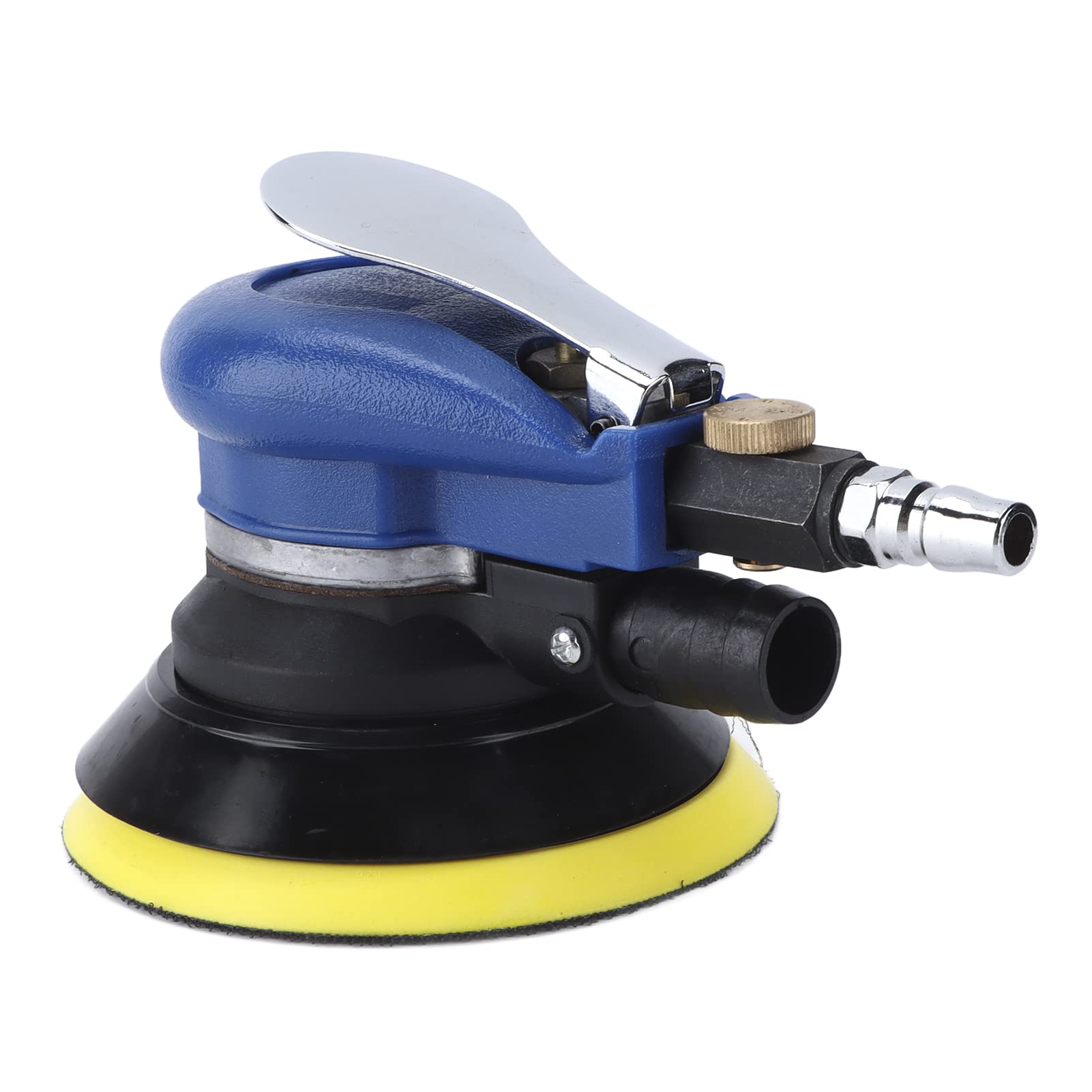 Lijadora pulidora neumática de 5 pulgadas, máquina pulidora de 10.000 rpm con recolección de polvo, diseño de vibración excéntrica para el cuidado de la pintura de automóviles y el