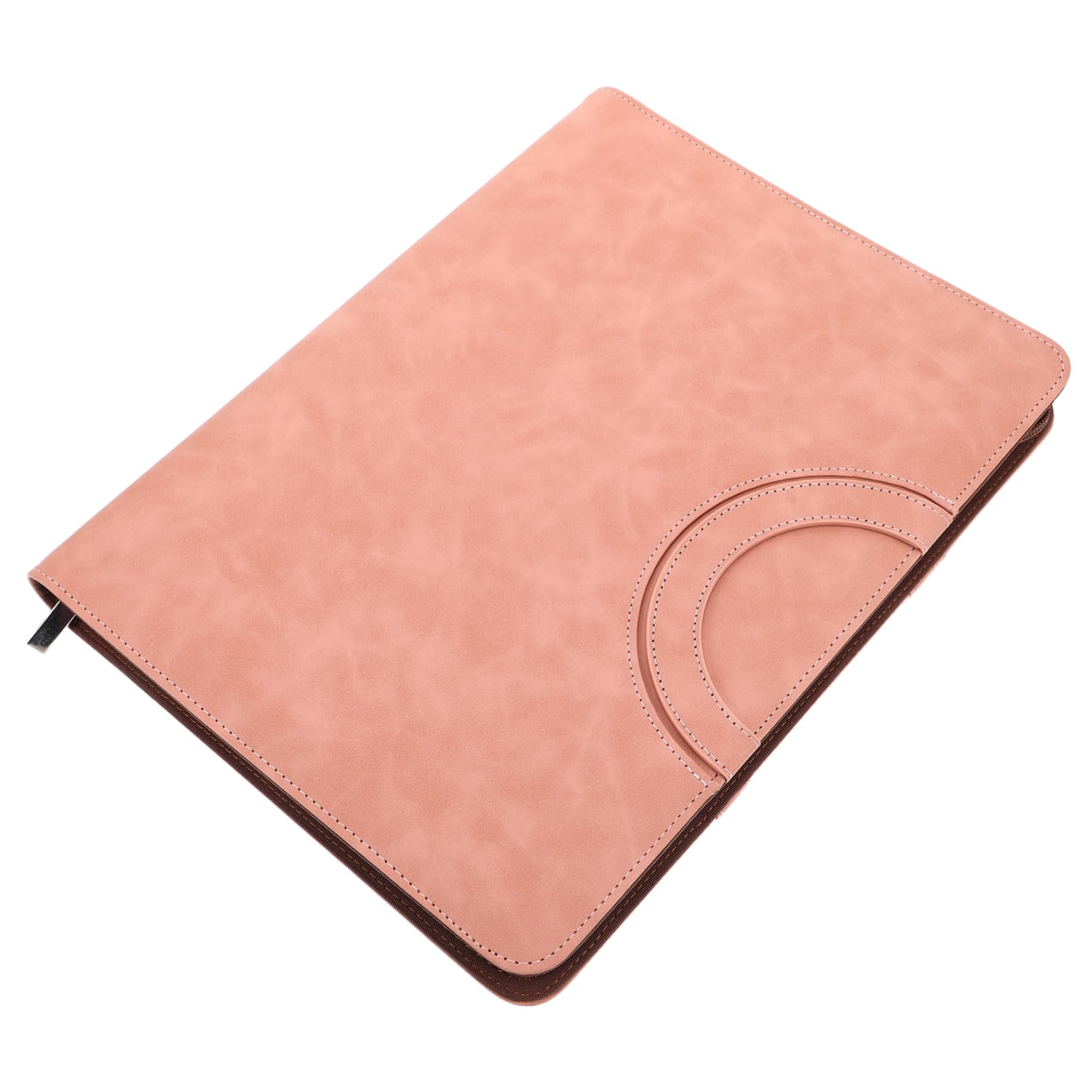Portadocumenti A4 in Pu Rosa con Zip per Famiglia e Studenti | Organizzatore di Documenti, Protegge Certificati e Carte Dall'usura, Utile per Viaggio ed Emergenze