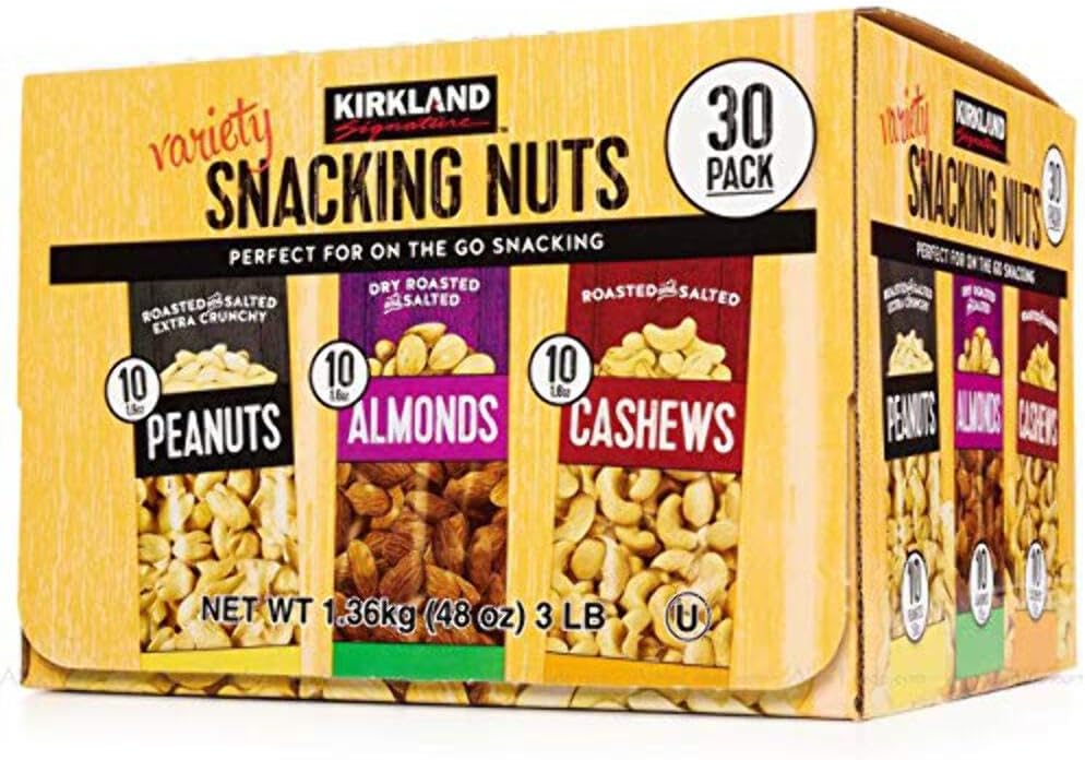 Signature Variety Snacking Nuts, 3.0 lb-30 Count(Pack of 1)