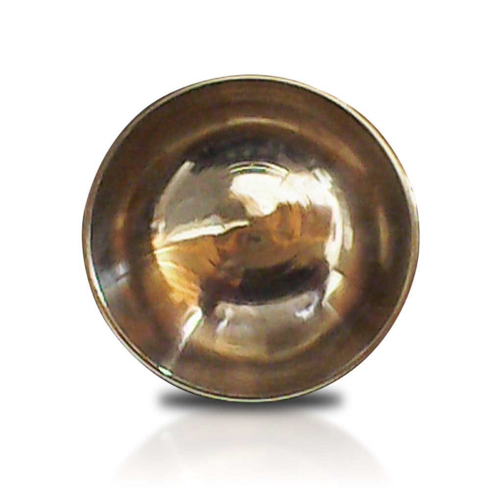 DHYANA - BOL KANSU brillant en métal pour le MASSAGE ayurvédique - Massage des pieds et du visage - BOL KANSU - AYURVEDA, PANCHAKARMA (8cm)