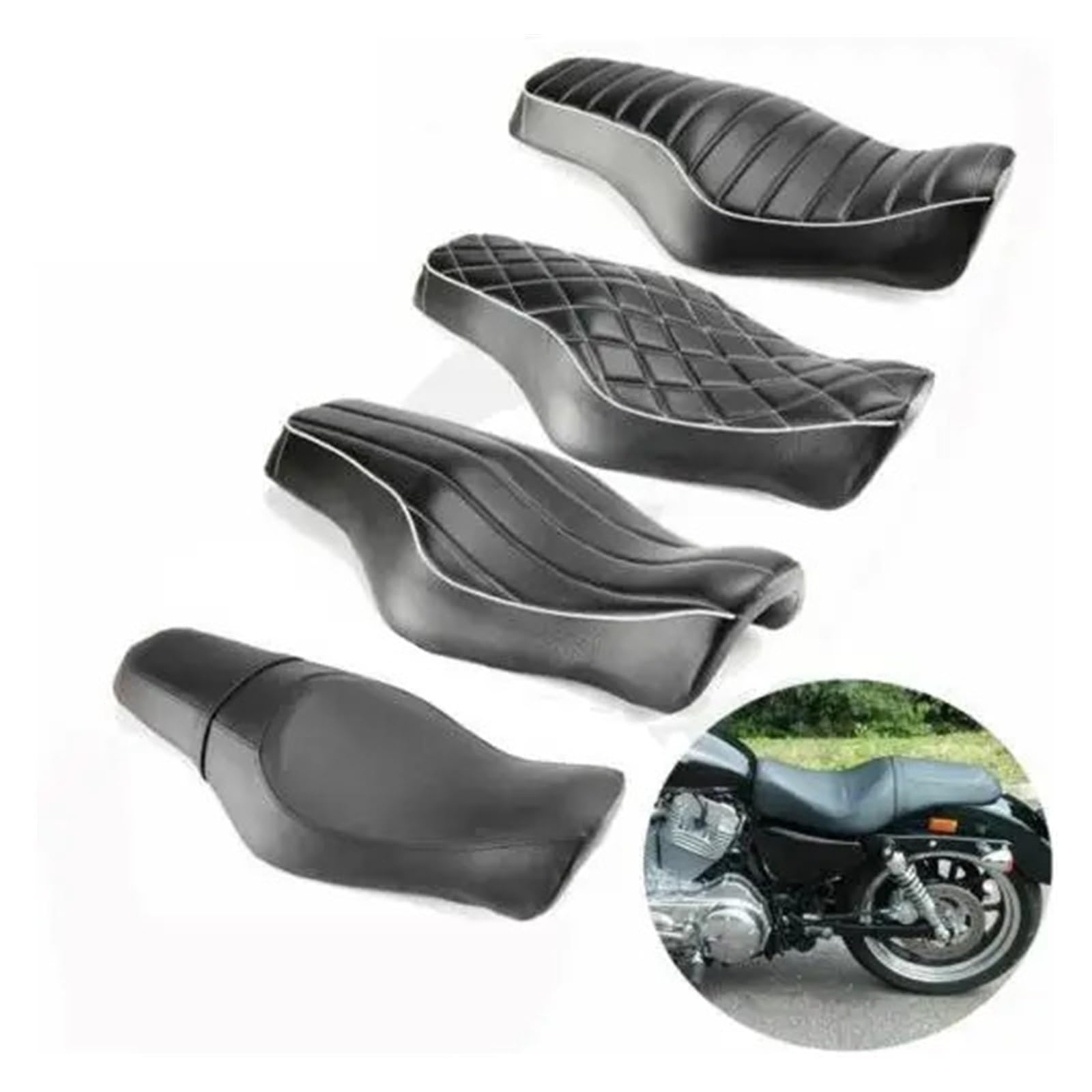 Amazon | Muzhen Store バイクシート 運転席と助手席 2 アップ