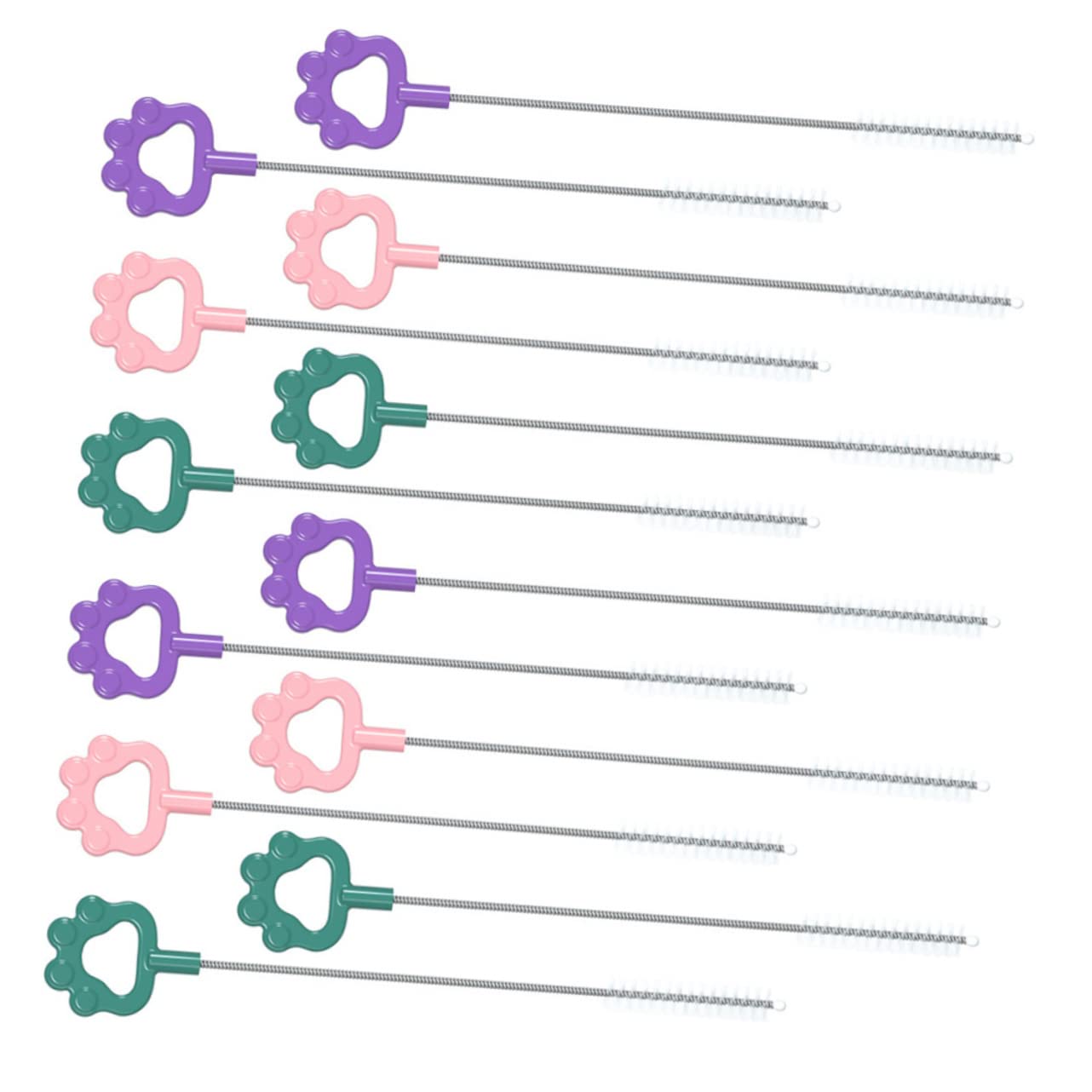 FRCOLOR Juego De 3 Cepillos De Cerdas Flexibles para Limpiar Pajitas Y Tetinas De Biberones Multiusos 12 Unidades X 3