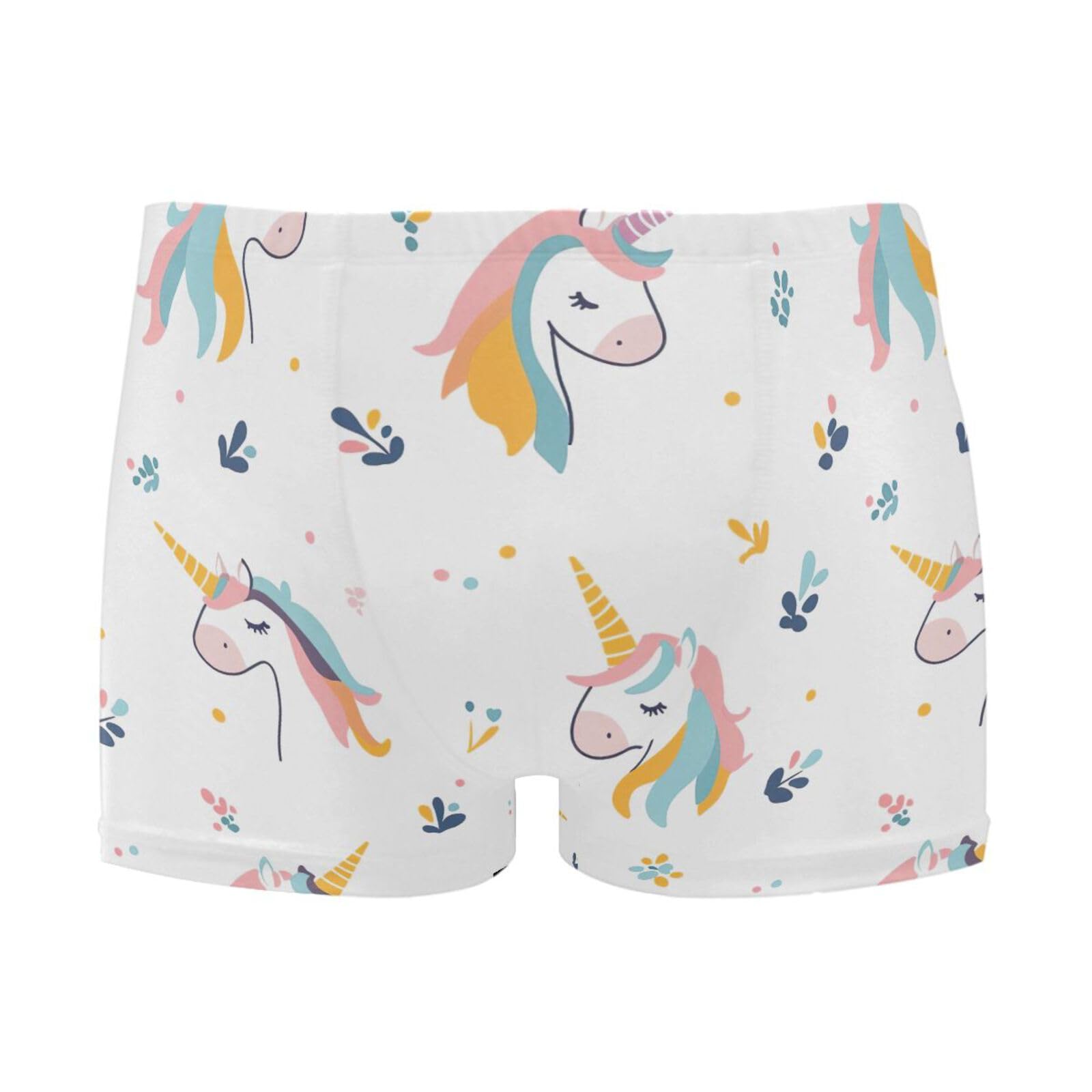 Men's Swim Briefs Cute Unicorn Swimsuit Swimwear Swim Trunk Square Leg for Men 3XL 202b7109