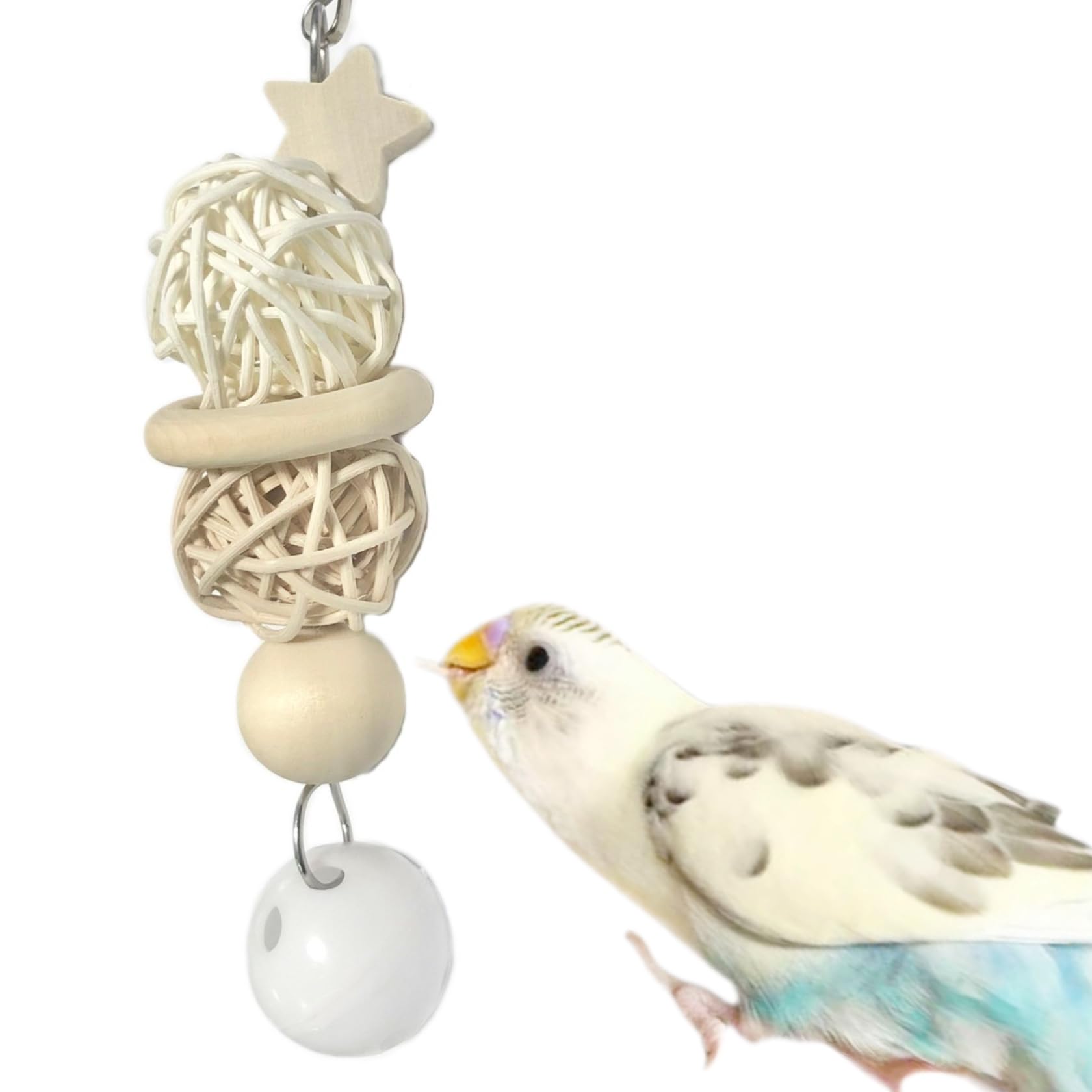 t29　自然素材　インコ　 ガジガジおもちゃ3点セット　バードトイ　文鳥　インコ Amazon | インコ かじりおもちゃ 約15cm 日本製 天然木 セキセイインコ