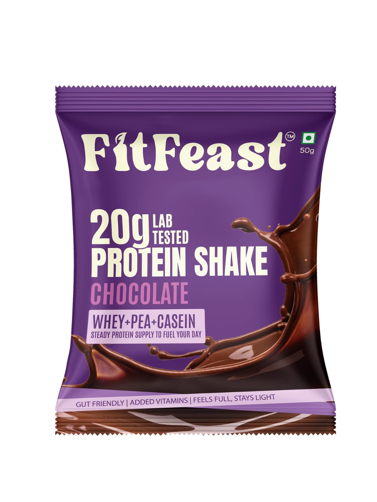 Protein Shake Sachet - Pack of 7 | 20g Triple Blend Protein Per Serve| 45:35:20 Whey, Pea & Casein Blend Protein Powder| No Maltodextrin | 0 Added Sugar | As Seen on Shark Tank (7, Chocolate)