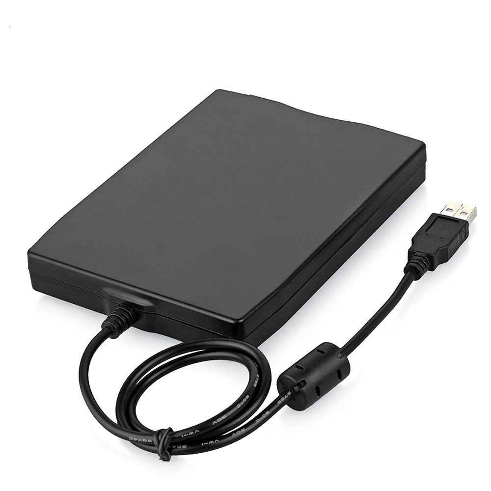 Market&YCY Unidad de Disquete USB DE 3.5" 1.44 MB FDD Unidad de Disquete Externa portátil Lector de Disquetera USB Plug and Play para PC Windows 10 8 7 Windows 98 2000 Windows XP Vista Mac - Negro