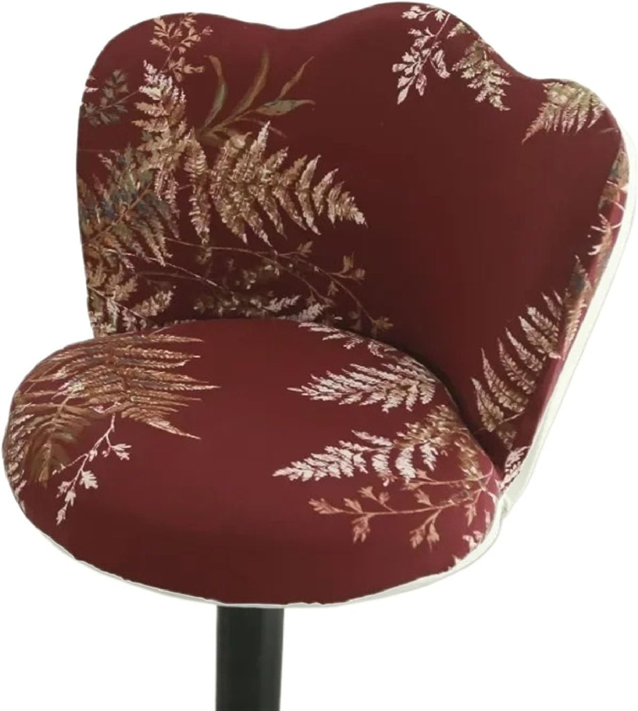 Printing Bar Stools Cover，Stretch Bar Stool Chair Slipcovers with Petal Backs ，Swivel Chair Slipcovers with Back，Removable Seat Protector Case for Living Room，Kitchen Island(Pink,4pcs)