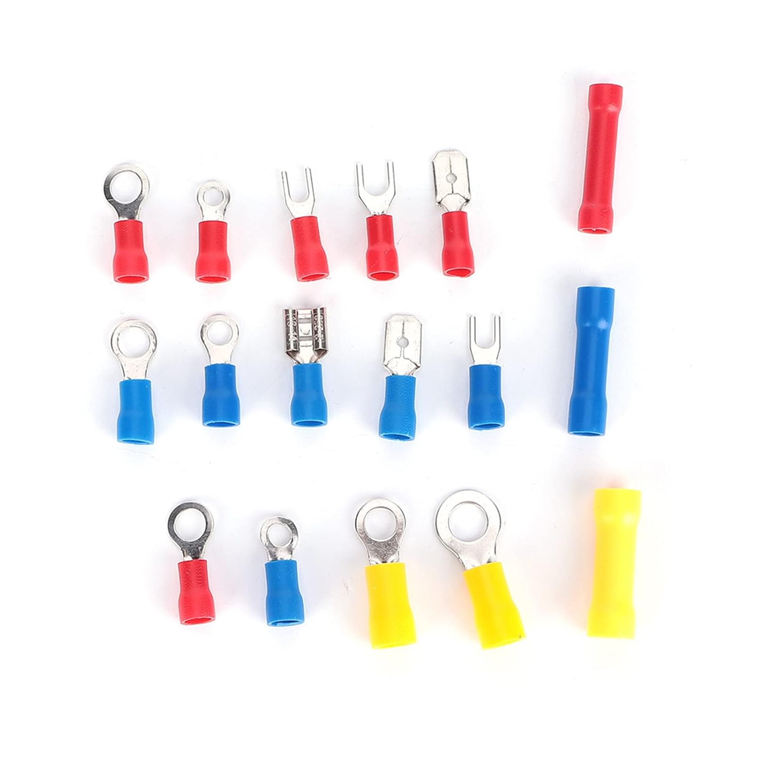 Insulated Electric Wire Connector Kit, 300Pcs Cable Terminal Set with Crimp Plier and Storage Box, High Quality PVC Material, Tin Plated, for Car, Boat, and Outdoor Wire Co