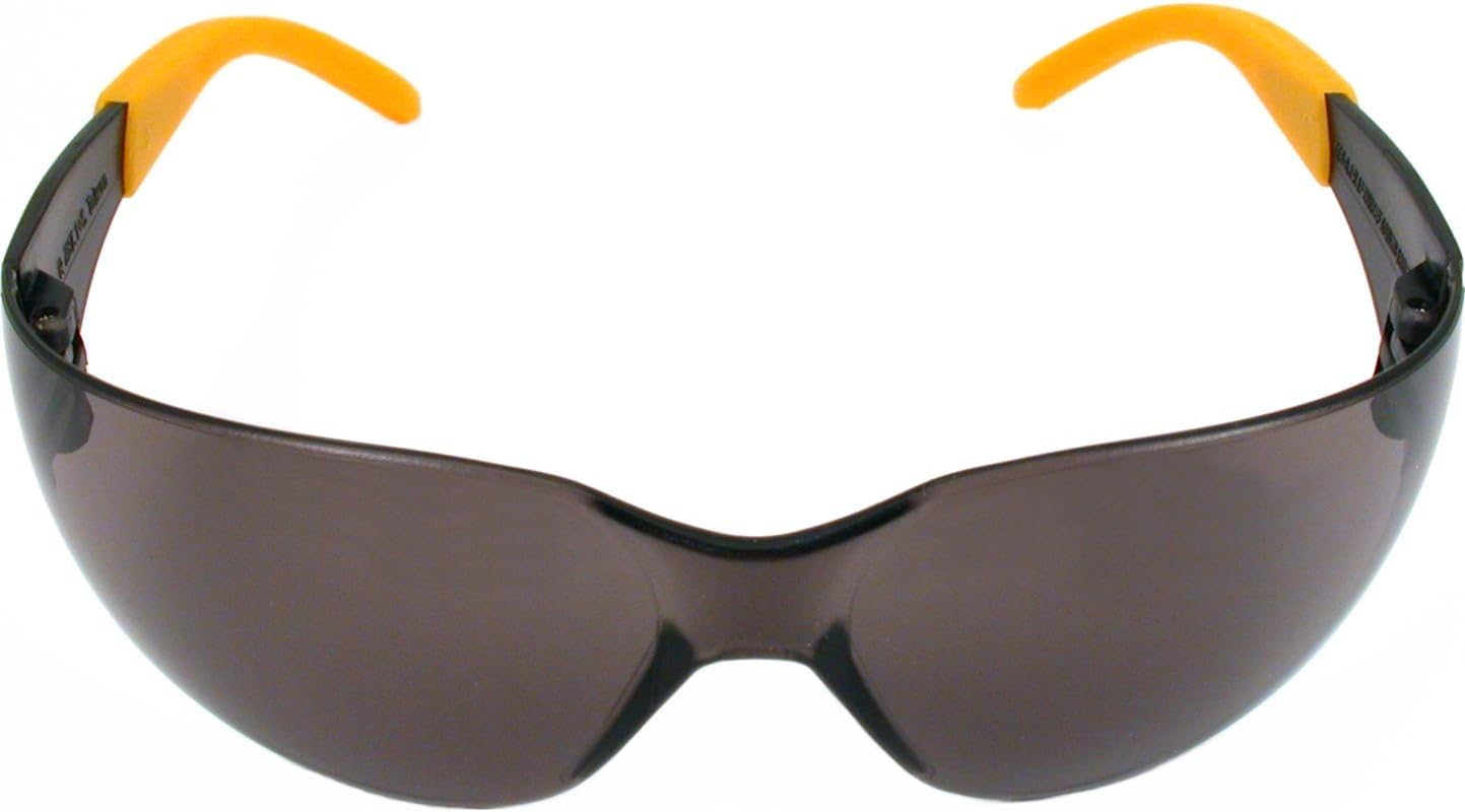 DEWALT DPG54-2C Protector™ Protective Eyewear – ANSI Z87.1+ Impact Rated – Lightweight Universal-Fit Frame – Flexible Rubber Temples – Smoke Lens – 1 Pair