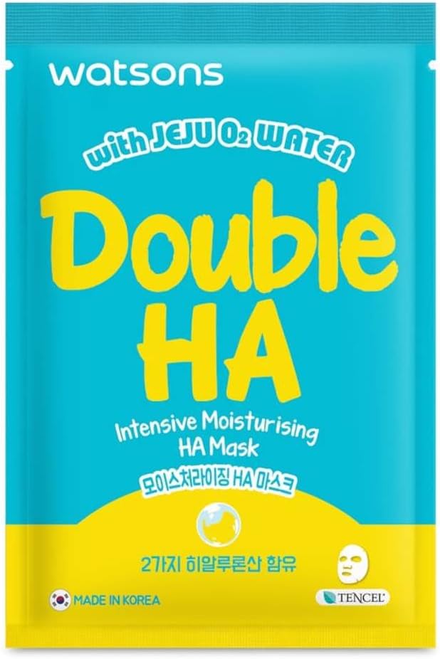 Watsons Intensive Moisturising HA Mask with Double HA 1s. (6 Pack)
