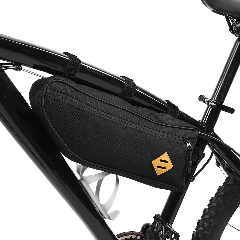 VGEBY1 Borse da Telaio da Bicicletta, Custodia per Telaio Triangolare Impermeabile Borsa per Tubo Anteriore per Borse Laterali con Borsa per Cellulare(L)