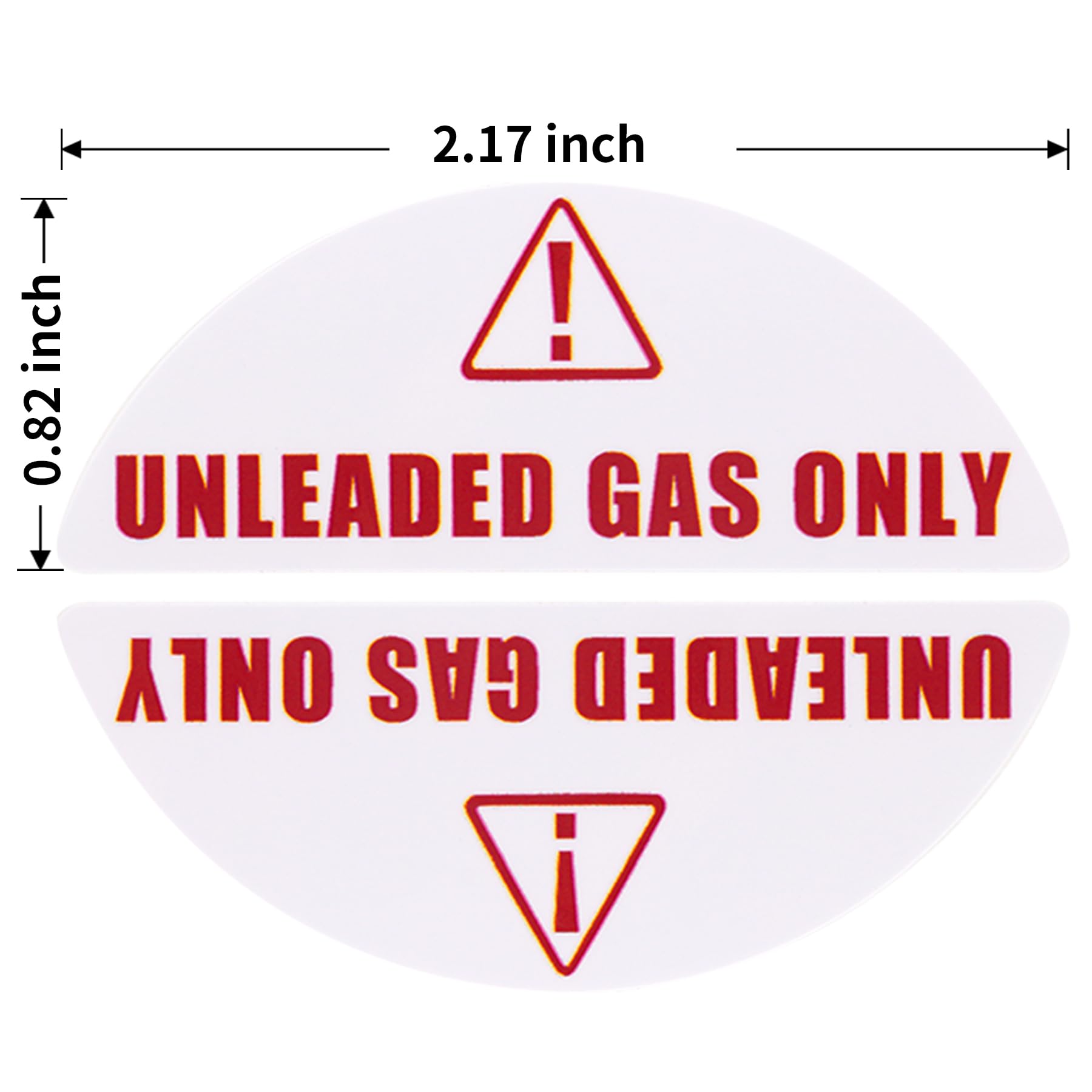 Snapklik.com : QuickMarine 16 Pairs Of Unleaded Gas Only Stickers For ...