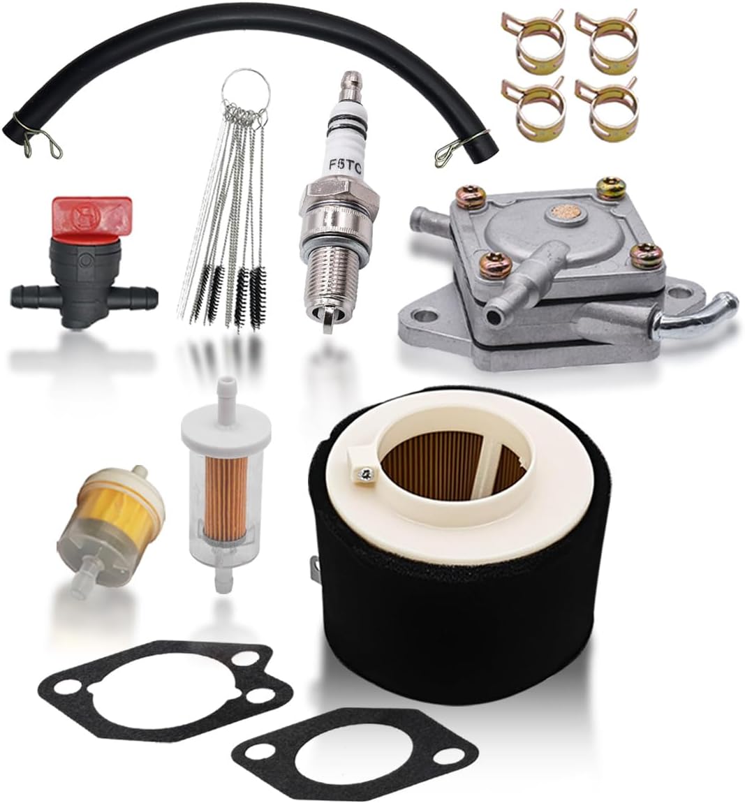 15003-2178 Carburetor with Air Filter & Fuel Pump Fit for Kawasaki Mule 500 520 550 KAF300 KAF300A KAF300B KAF300C KAF300D Carb Replace 11009-2939 11060-2334 15003-2589