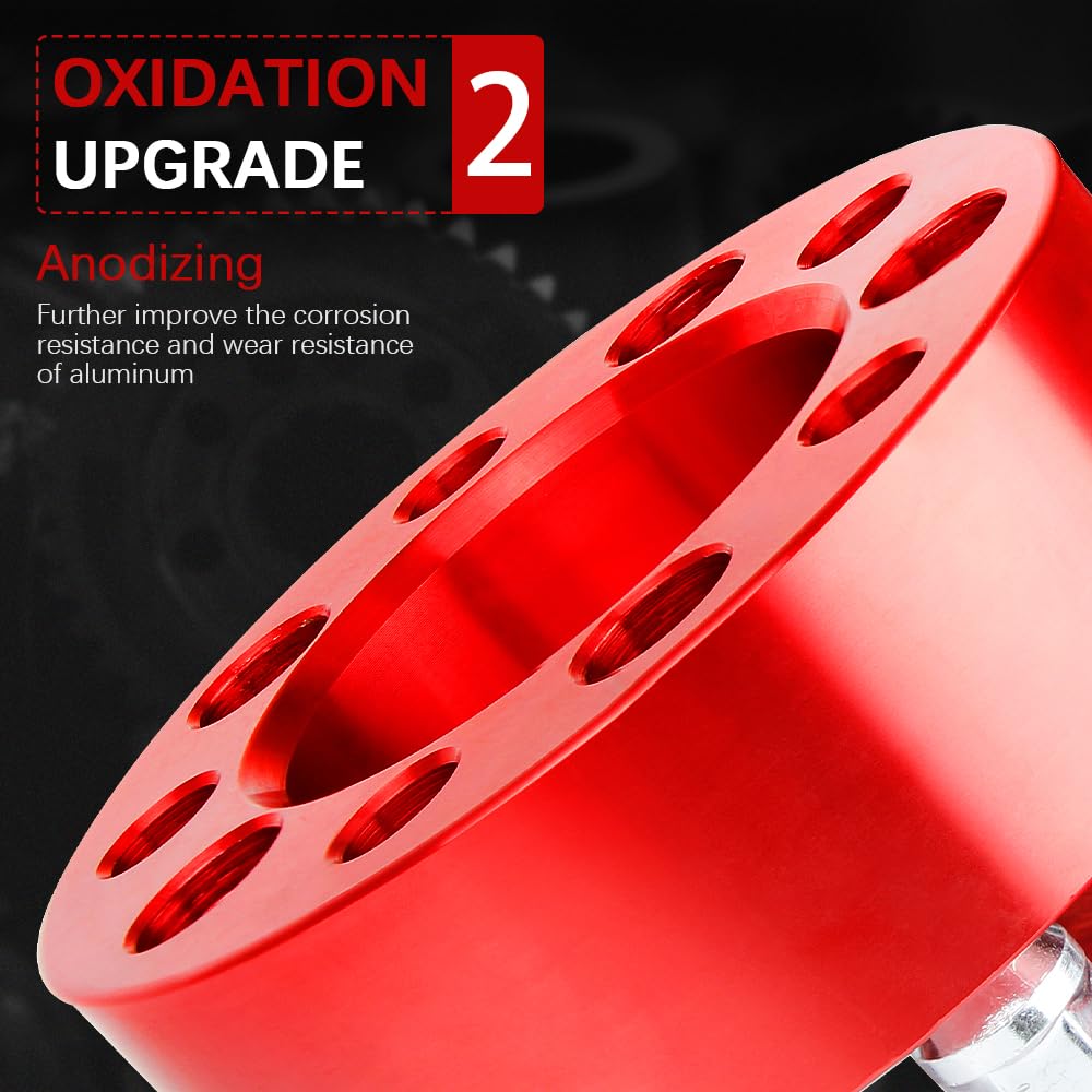 CarBole Distanziali Ruote 5x114,3 & 50mm (4 Pcs) 82,5 mm per Jeep Ford Lincoln Mazda Mercury, distanziali 5 x 4,5 con 20 viti per Wrangler TJ YJ XJ KJ KK ZJ MJ,