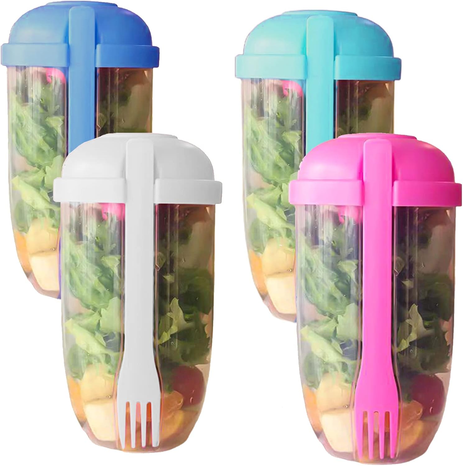 Keep Fit Salad Meal Shaker Cup, 33.8 oz Fresh Salad Cup