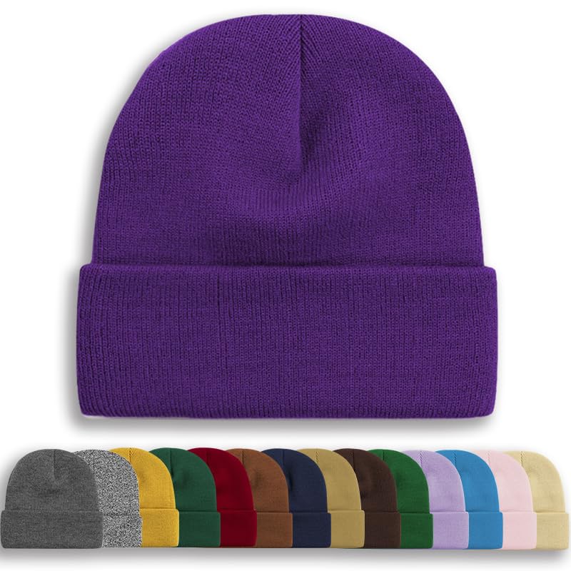 Rosoz Unisex Beanie Winter Knitted Skull Cuffed Soft Warm Hat for Men/Women Slouchy Ski Watch Cap...
