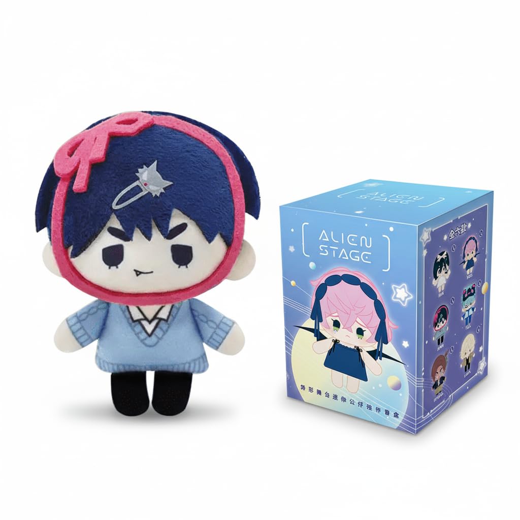 YJacuing Anime Alien Stage Mini Series Mystery Blind Box Keychains, Officially Licensed Collectible Chibi Plush Bag Charm 1