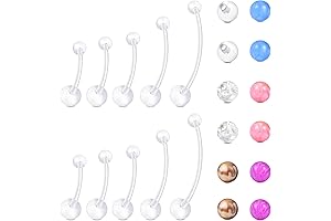 Longita Clear Belly Button Rings: Refined Elegance for Active Lifestyles