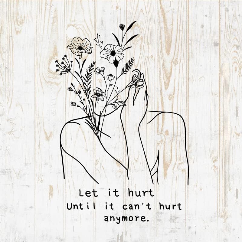 Calcomanías de pared minimalistas con citas de ramo de flores silvestres Calcomanías de pared de flores silvestres Plantas de campo botánico