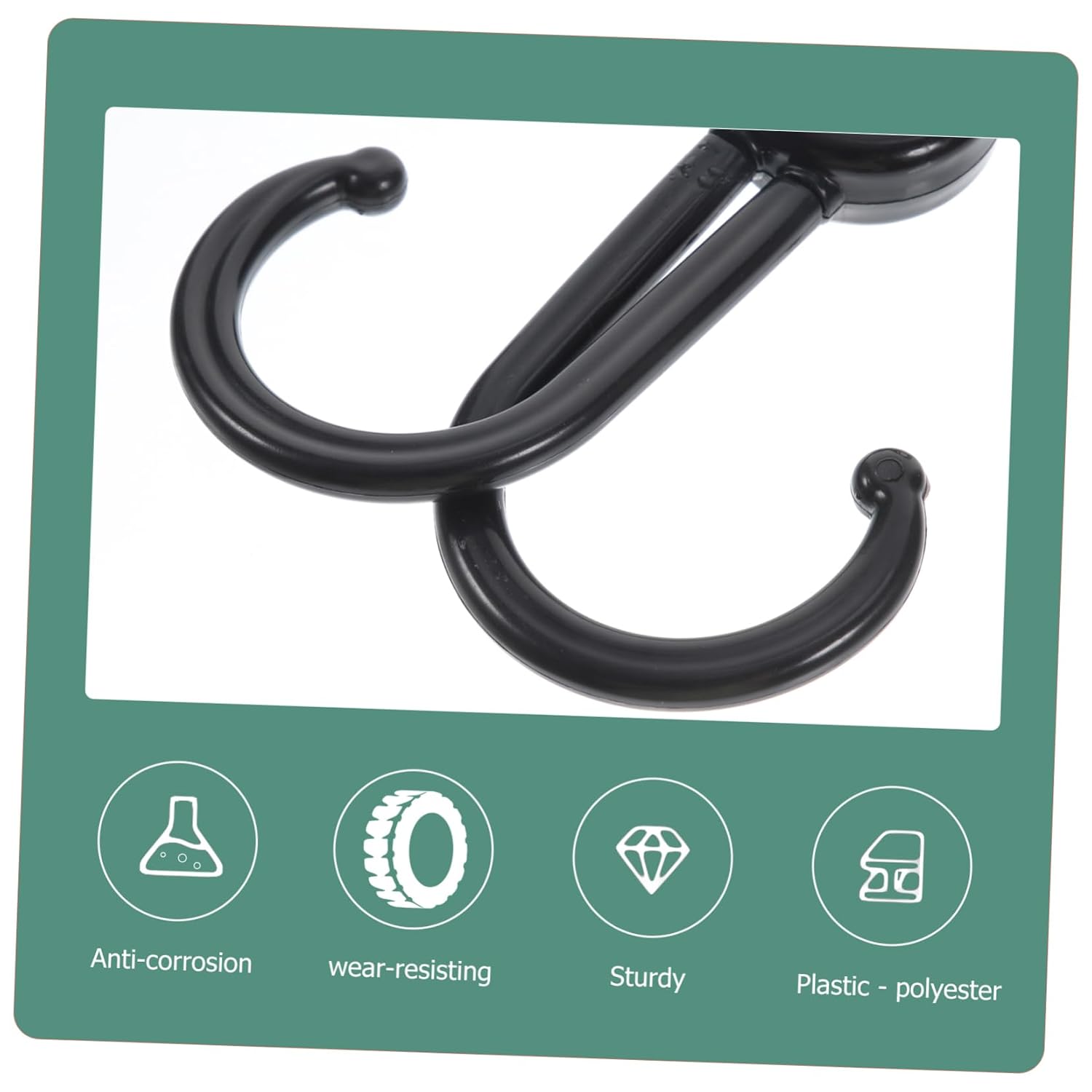 MERRYHAPY 5pcs Double Hook Stroller Hanger Convenient Hooks for Shopping Bags Diaper Bags and Household Items and Reusable Accessory for Strollers Trolleys and