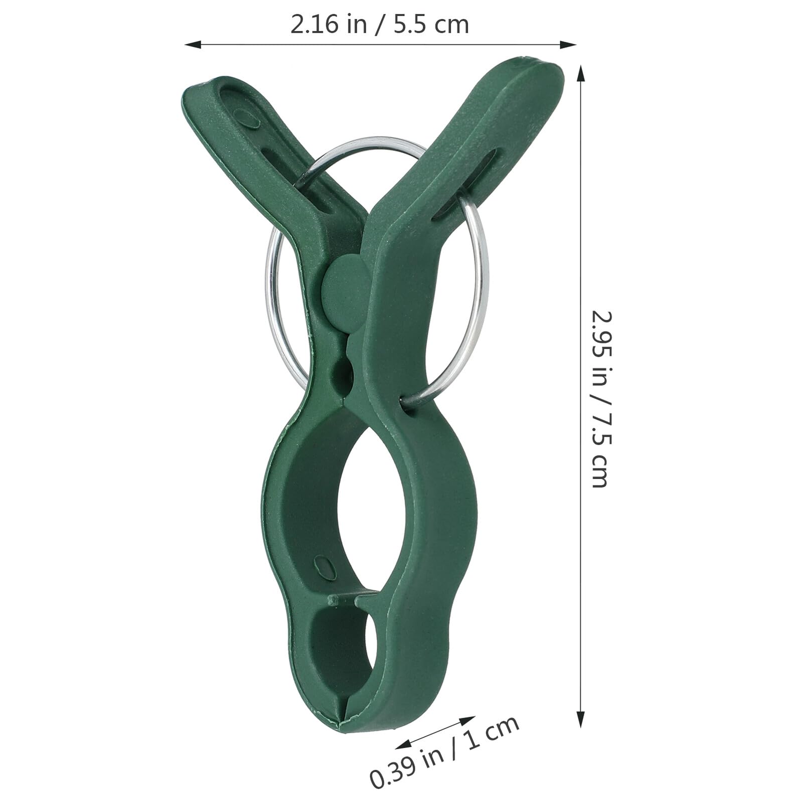 Sewroro 50 Clips de Plástico Verde para Soporte de Plantas y Ramas, Resistentes para Jardinería y Entutorado de Tomates en Jardín