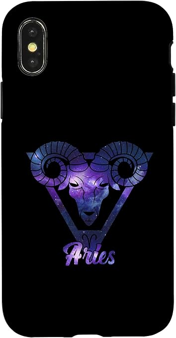 iPhone X/XS Aries Zodiac Sign Ram Astrology March April Birthday Stars Case