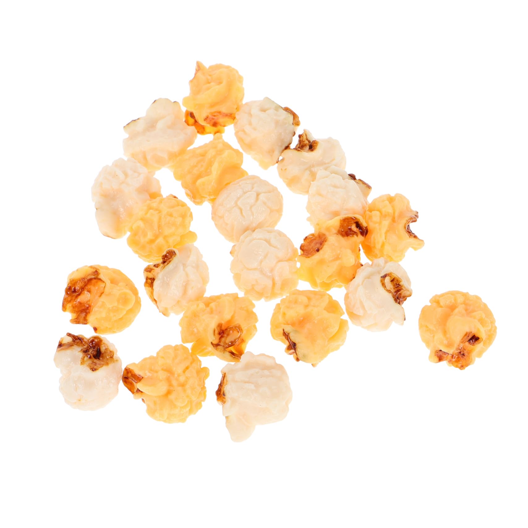 Wakauto Faux Popcorn Props 20pcs Miniature Fake Popcorn Models for Home Decor Christmas Party Supplies