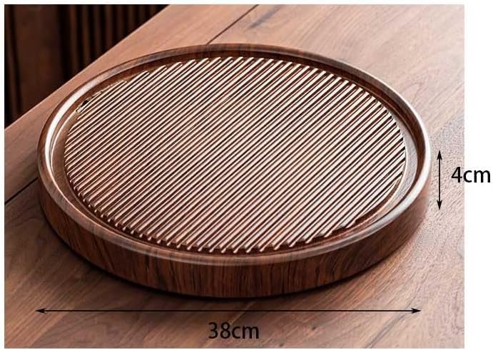 Tea Set Round Tea Tray Household Simple Tray, Kung Fu Tea Set Dry Tea Tray Small Drain Tea Table Office Tea Tray Chinese Tea Set,A