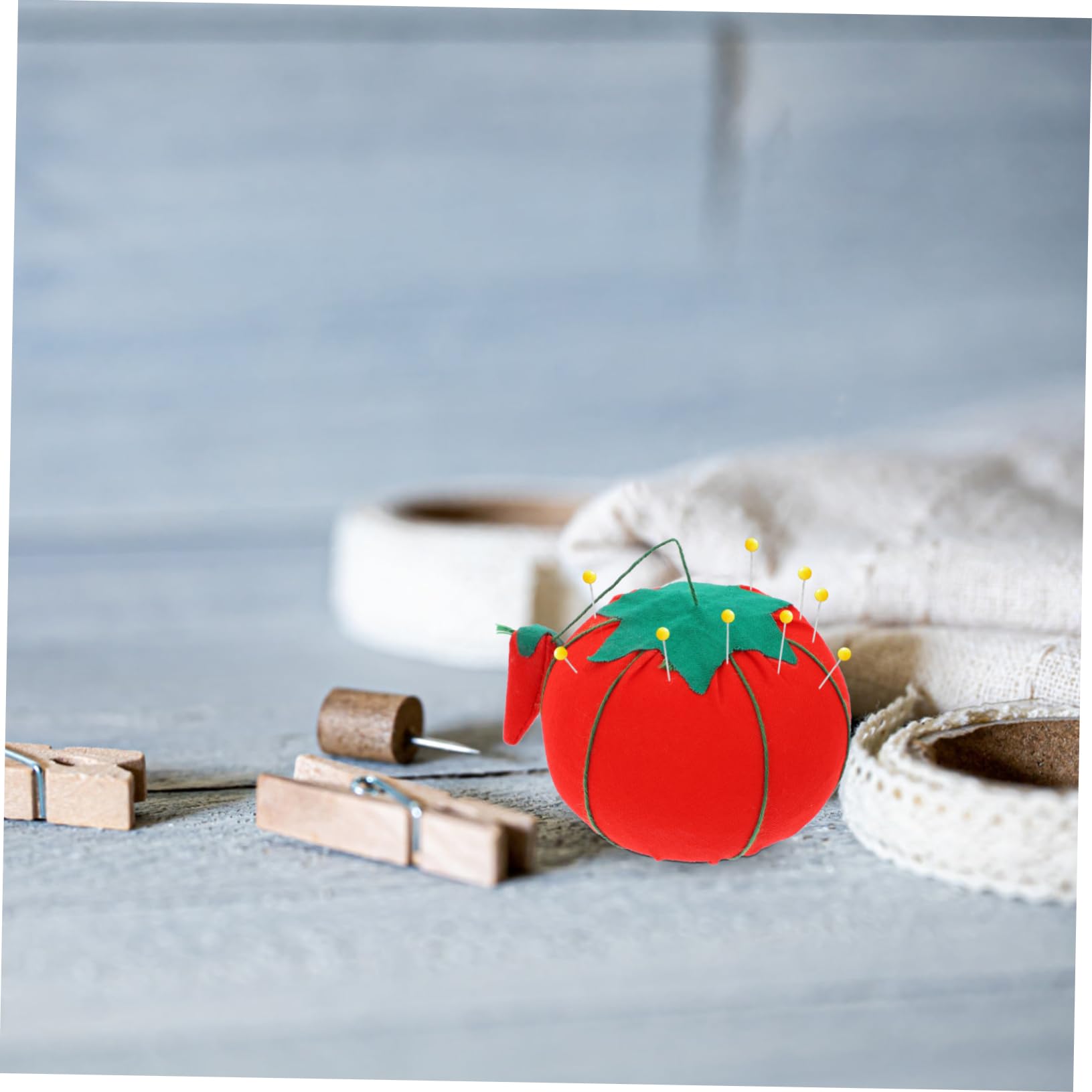 SEWACC 40 Piezas alfileteros para coser alfiler de muñeca pequeño cojín de agujas accesorios rojos home decor decoração casa lapto herramienta de costura cojín de aguja reutilizable tela