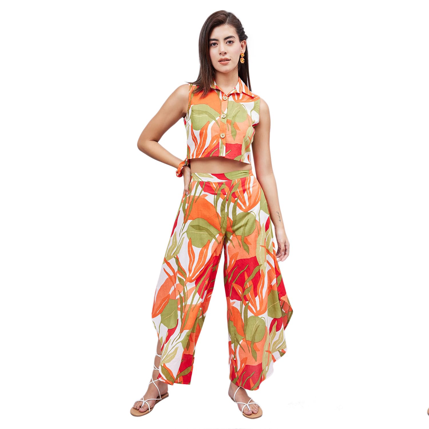 winered Woman Box Print Co-ord set-picture-18