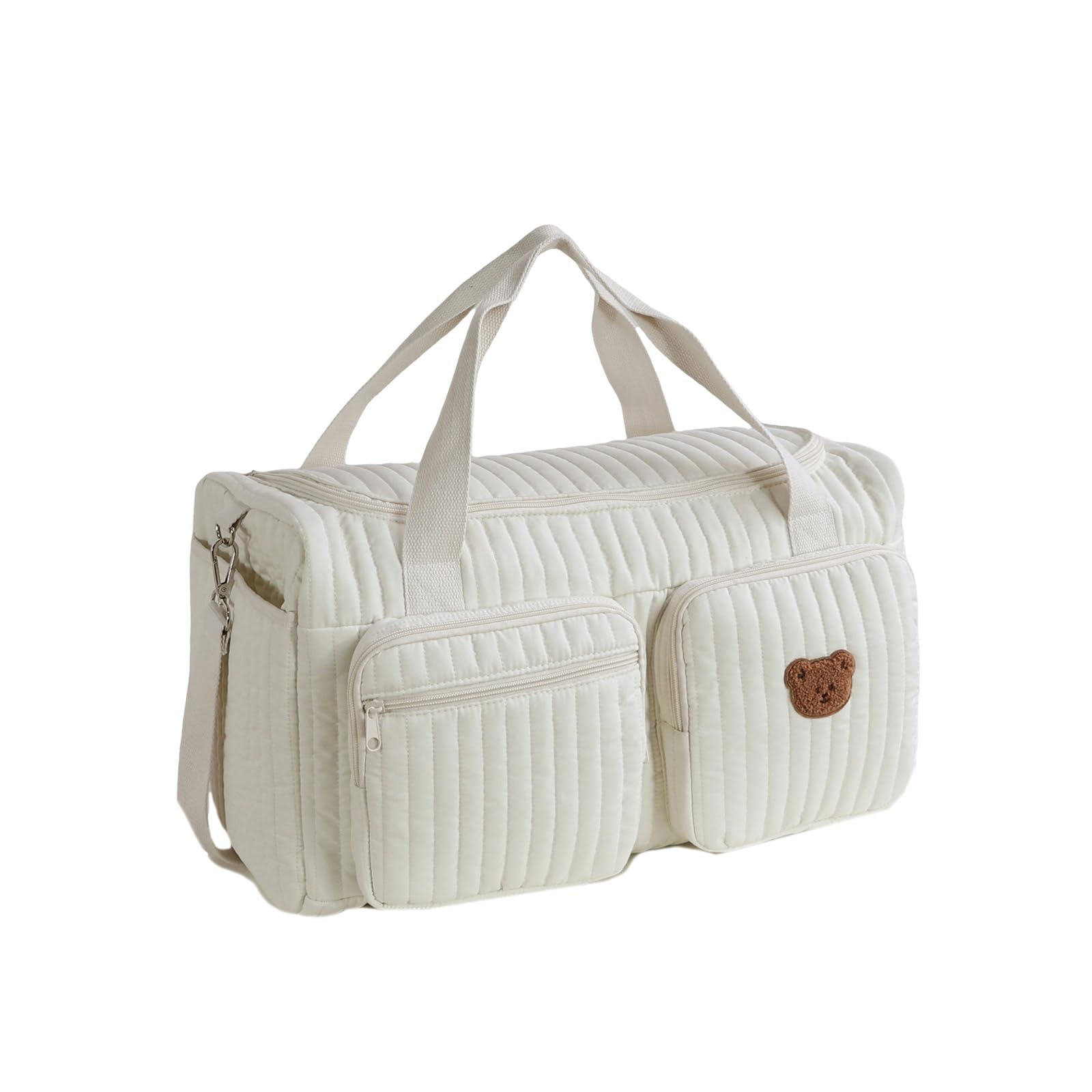 Bolsa de pañales para bebés con bonito estampado y bordado exquisito, organizador de viaje portátil