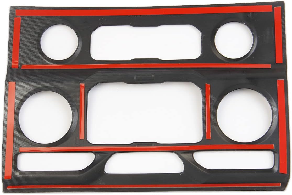 Carbon Fiber Central Control A/C Air Conditioning Panel Cover Tirm for GMC Yukon/Yukon XL Denali 2021-2024