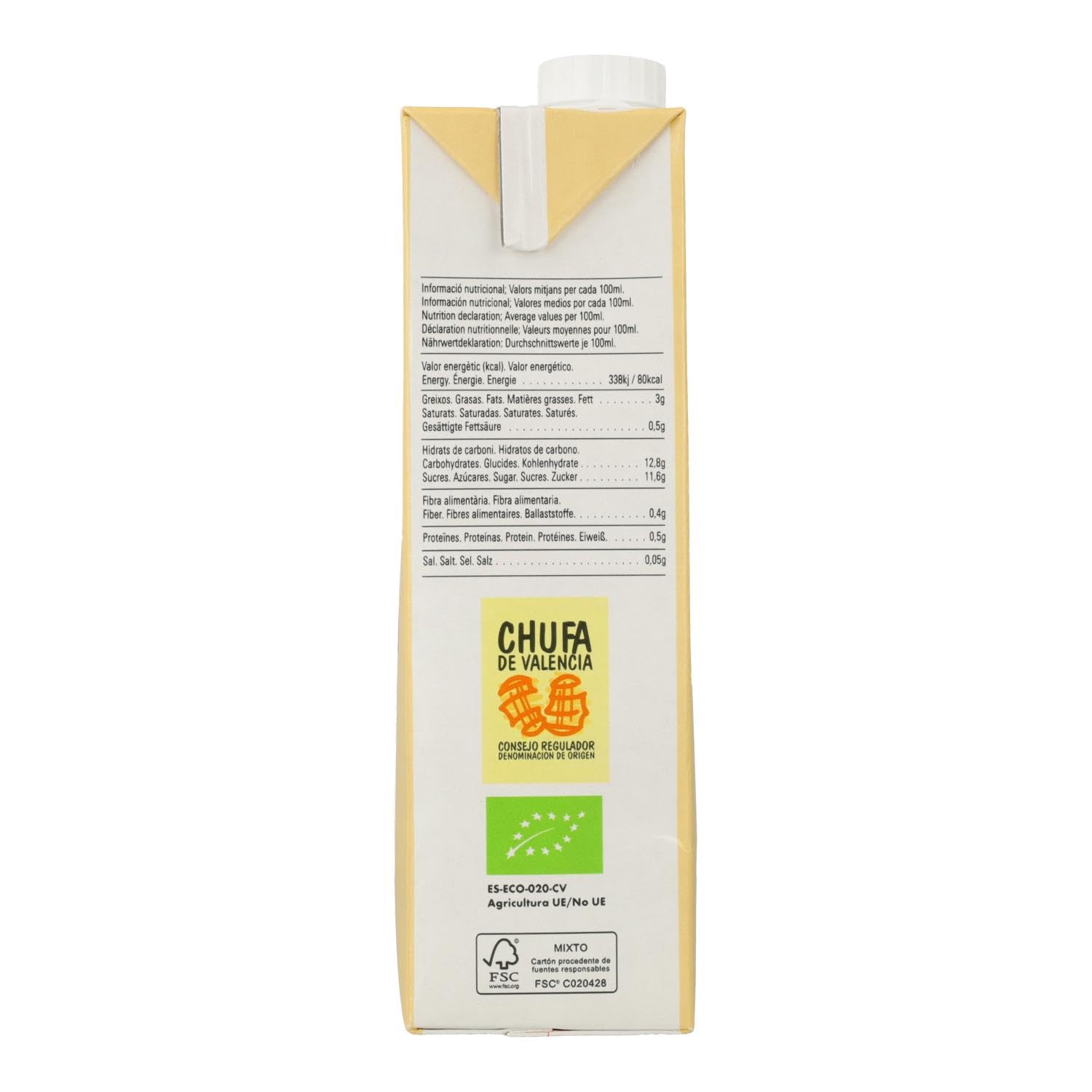 Horchata à la noix de tigre biologique 1 L