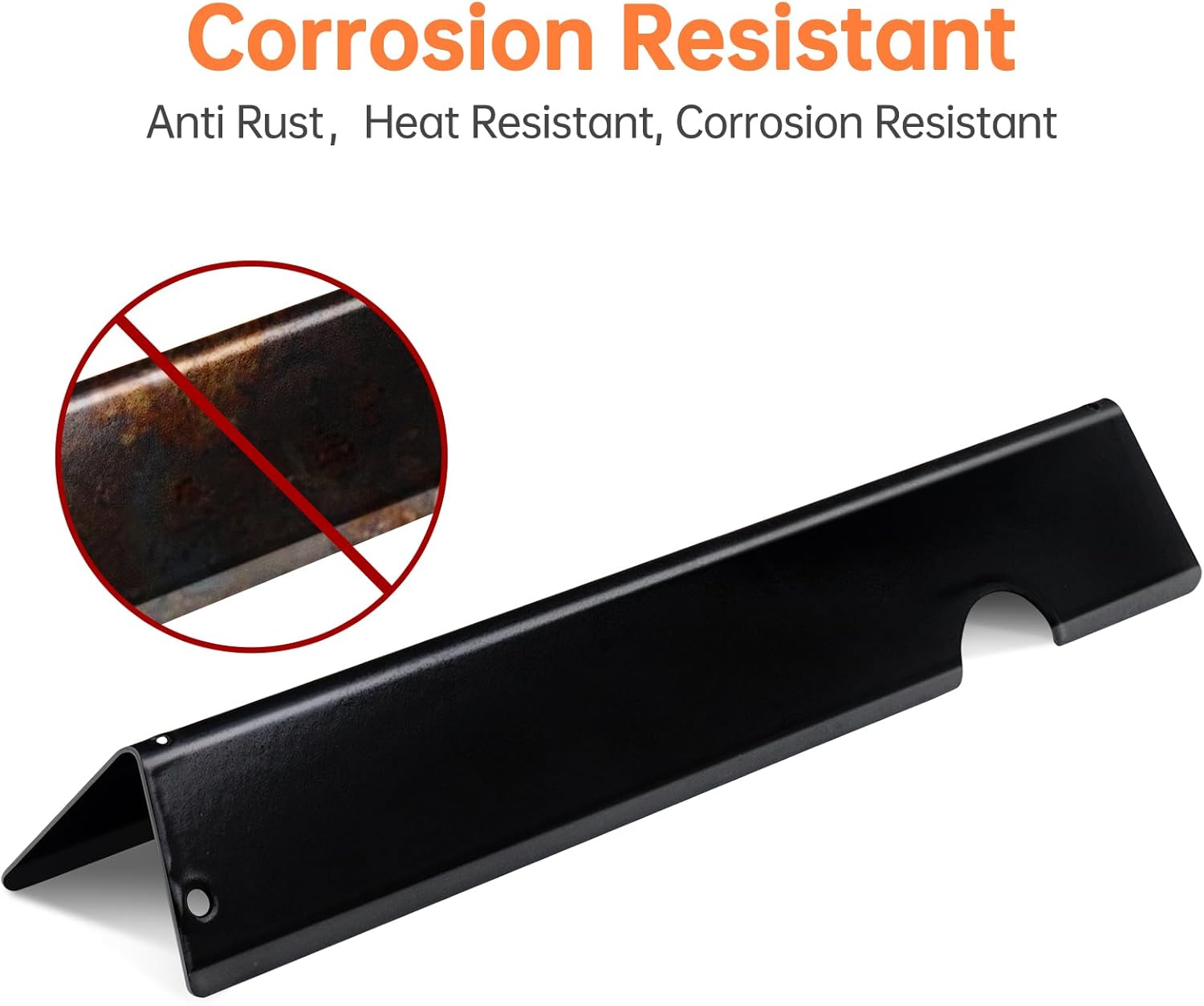Grill Flavorizer Bars Heat Deflectors Plates for Weber Genesis II E-410 E-415 E-435 LX E-440 Series, Grill Replacement Parts for Weber 66041, 66033, 66796,Porcelain Steel