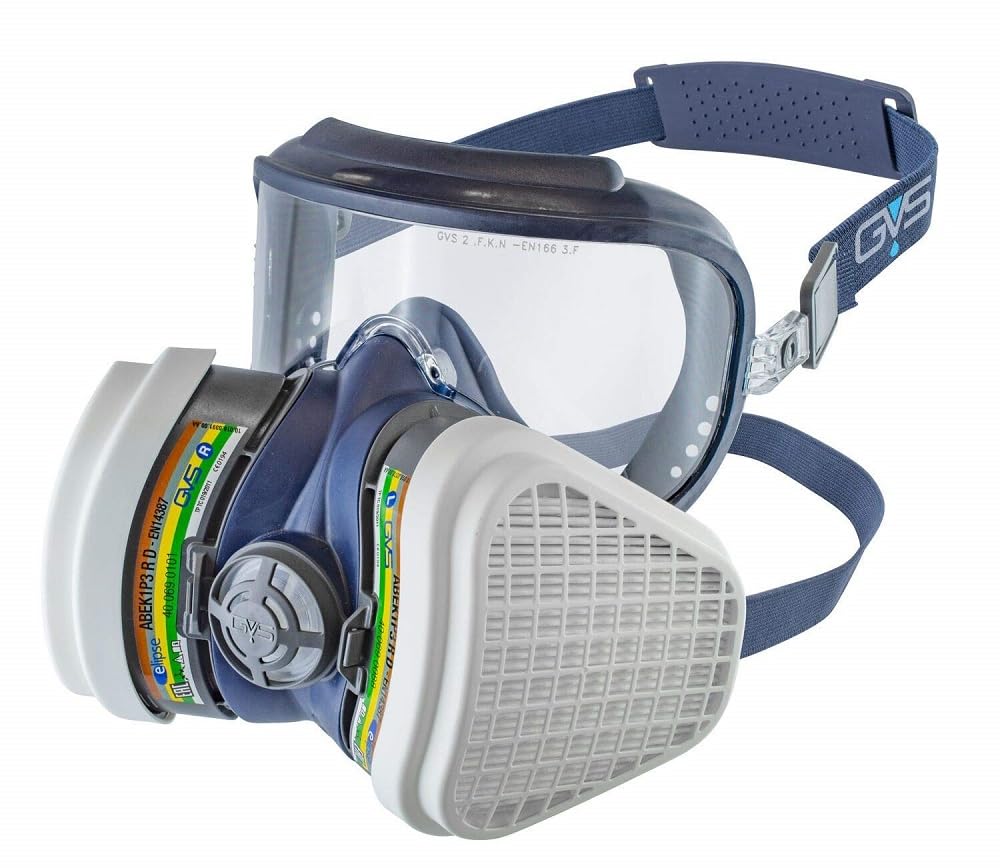 GVS SPR535 Elipse Integra Mask with ABEK1P3 Filters for Multiple Gases, Vapours and Dust, M/L