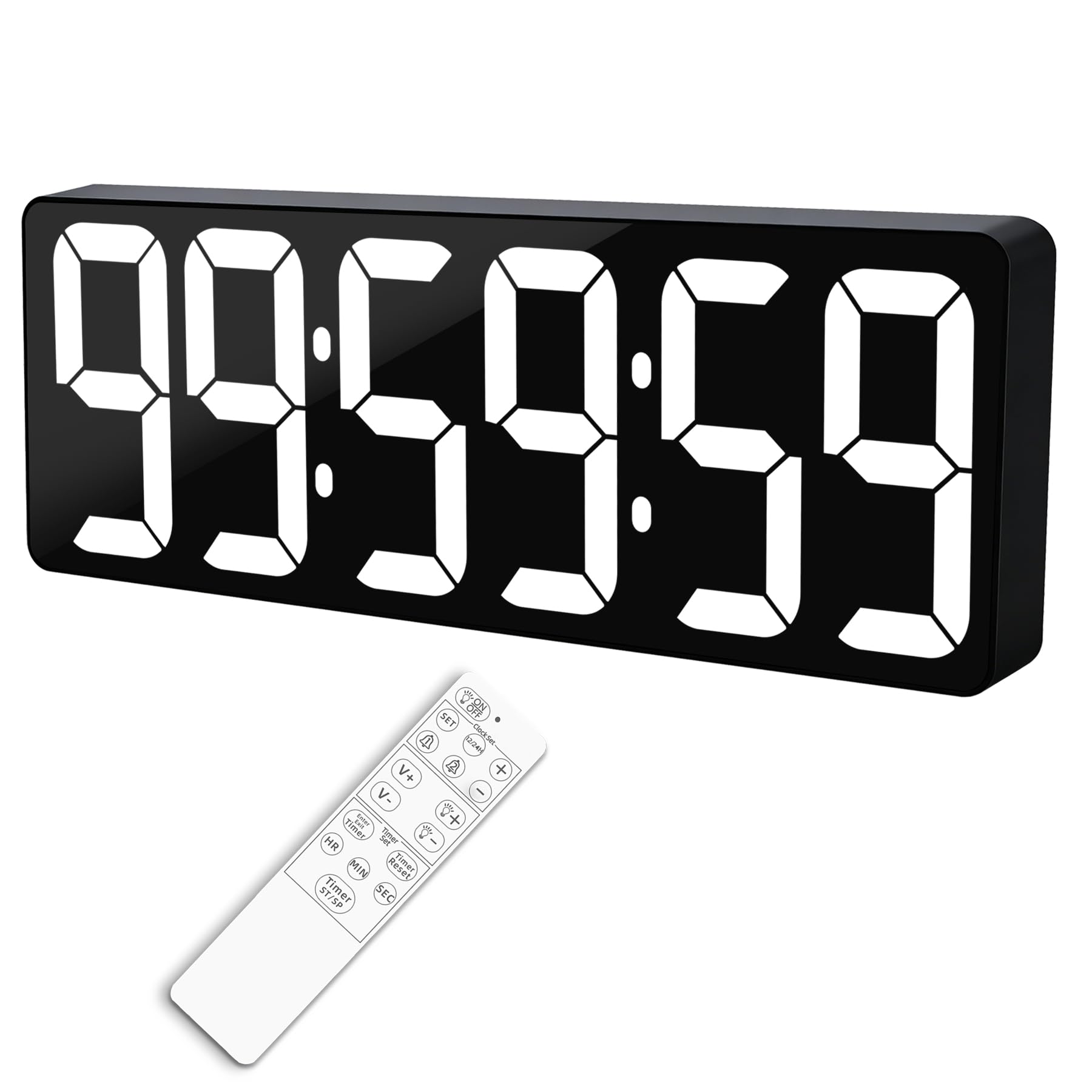 TXL Timer digitale con display colorato, grande orologio a LED con controllo smartphone
