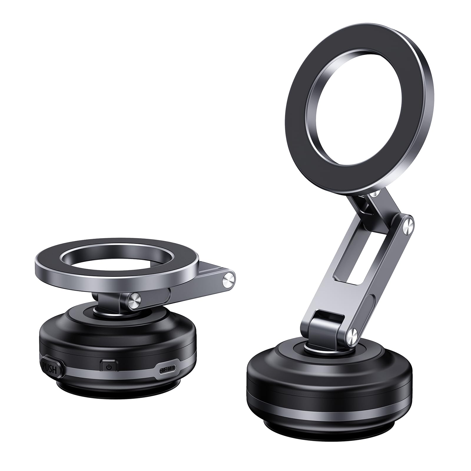 Staffa Supporto Magnetica per Montaggio Smartphone Parabrezza con Aspirazione A Vuoto Ruotabile A 360 Gradi Videochiamate Navigazione Supporto Telefono Auto
