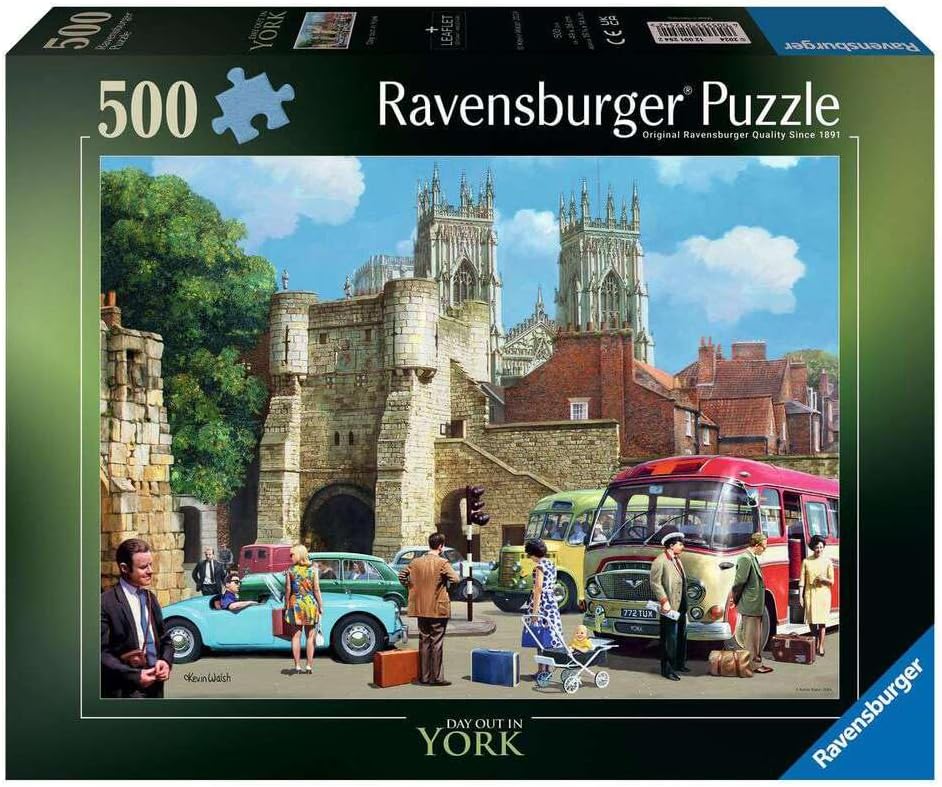 Ravensburger Day Out in York 500 Piece Jigsaw Puzzle for Adults and Kids Age 10 Years Up