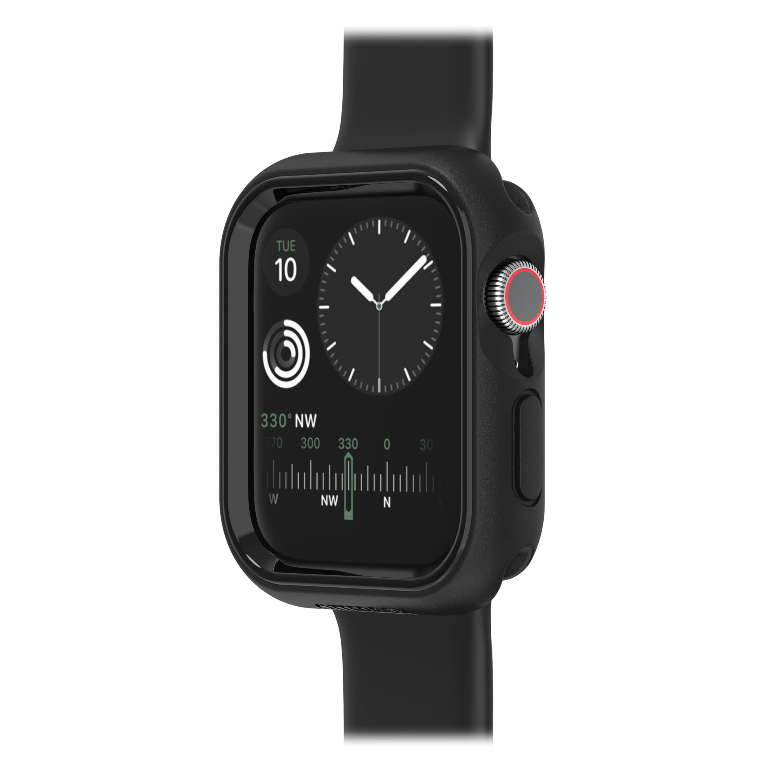 Watch Bumper OtterBox do Apple Watch Series 9/8/7-41mm, odporne na wstrząsy, odporne na upadki, smukłe etui ochronne na zegarek Apple Watch, chroni wyświetlacz i krawędzie, Obsidian
