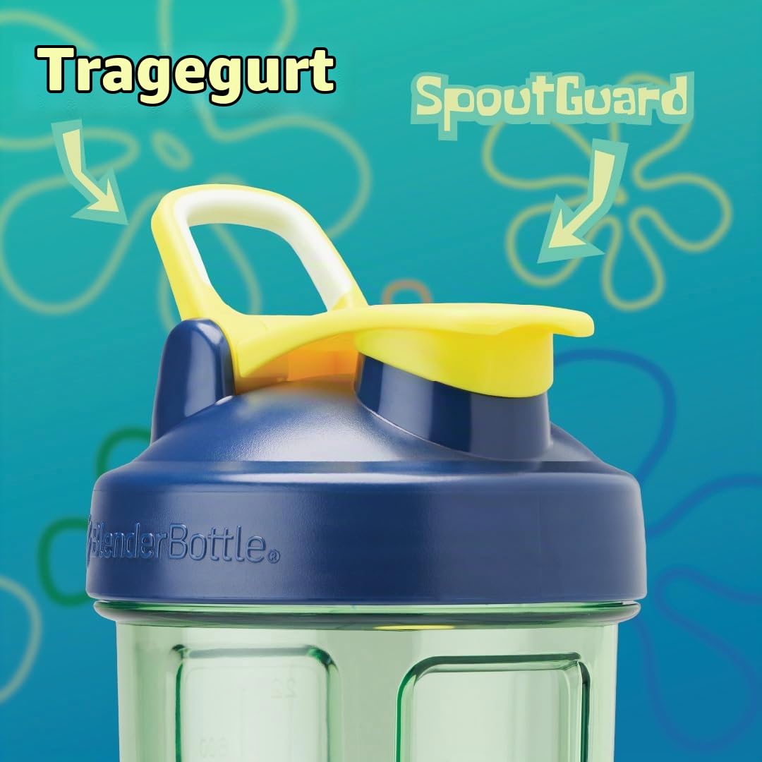 BlenderBottle SpongeBob ProSeries Tritan-Shaker-Flasche, 800 ml, Blau