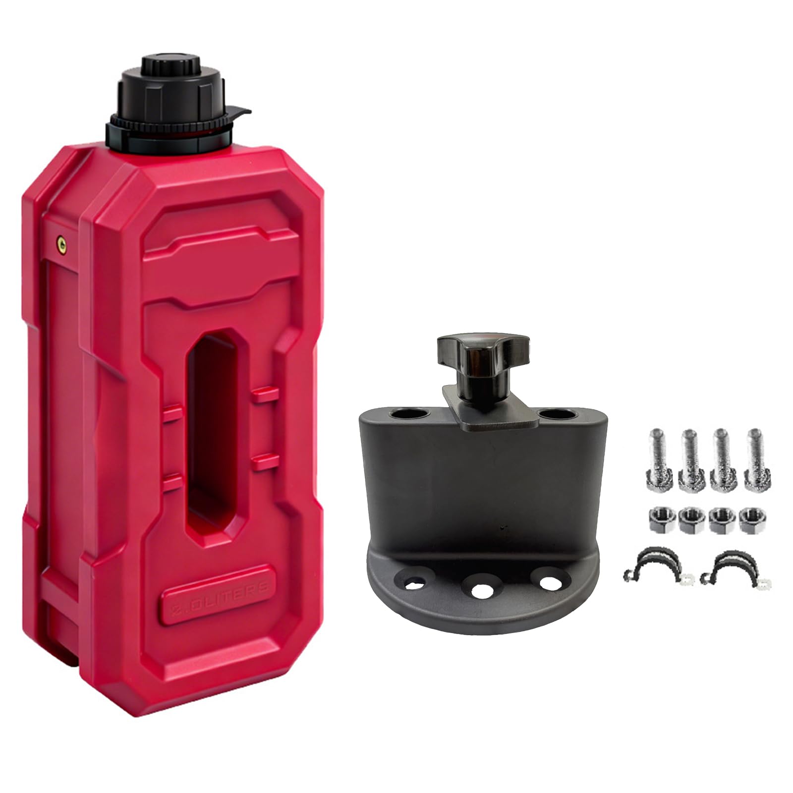 Sturdy 2L Portable Oil Container for Motorbikes Featuring Impacts Resistant and Easy Carry Handle Motorcycle Spare Oil Tanks