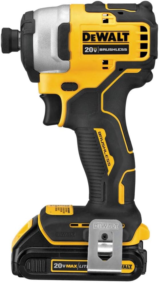 DEWALT ATOMIC 20V MAX* Impact Driver Kit (DCF809C1) with battery