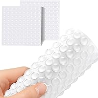 JUMINIZ 200 Pack 0.4 Inch Clear Silicone Cabinet Door Bumpers - Self-Adhesive Round Pads for Doors, Drawers, Furniture Noise Reduction & Protection