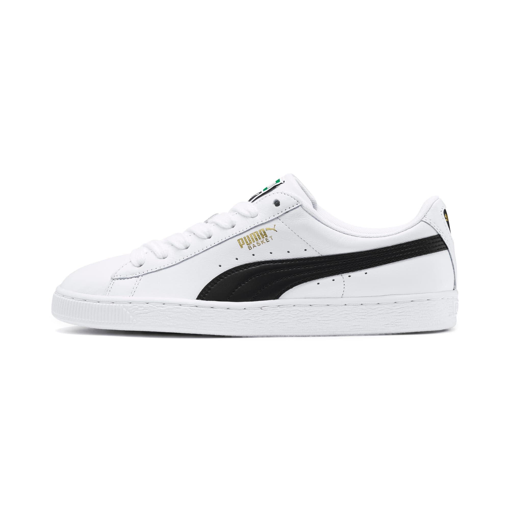 puma basket classic lfs white black