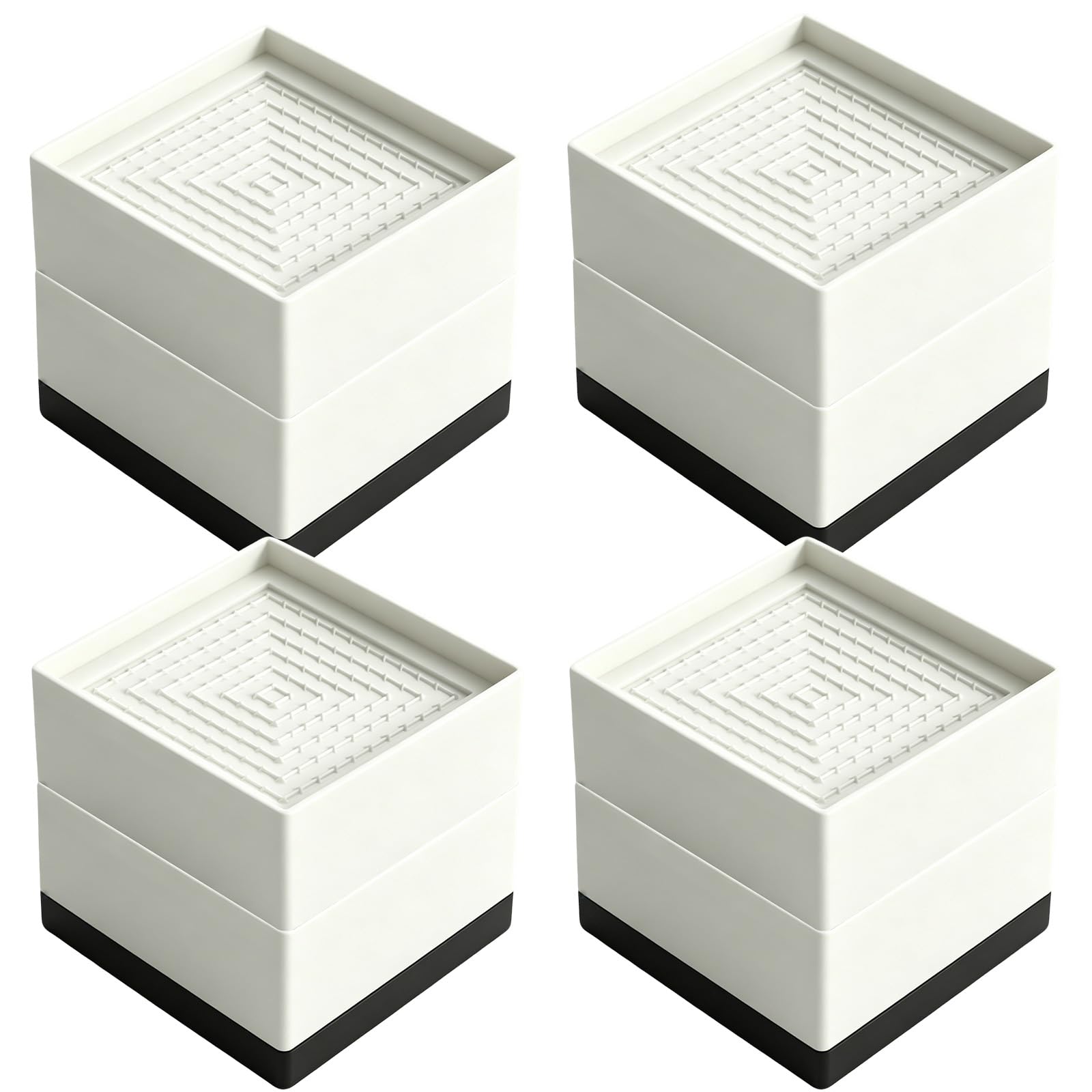Soportes antideslizantes para sofá y mesa que crean un espacio cómodo y ordenado en el salón
