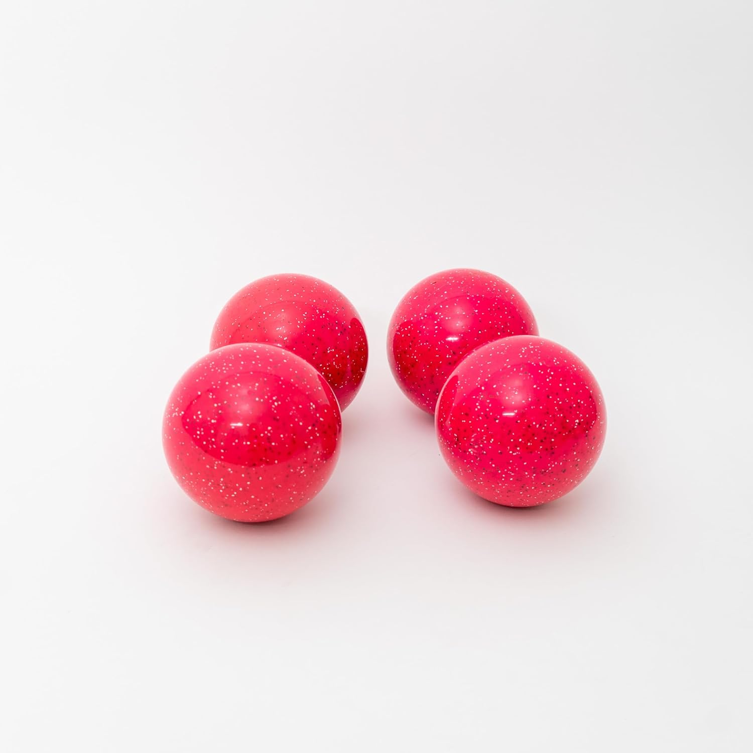 BuyBocceBalls Listing - Made in USA, Premium Quality Official Tournament GLO Bocce Set - 110mm Neon Speckled Magenta and Green Balls Bag; Regulation Size Balls 998 Grams (2 lbs. 3.2 oz.)