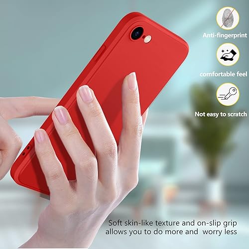 Miniatura 10 de HIYUUTTBS Funda compatible con iPhone 11 de 6.1 pulgadas, silicona líquida suave al tacto de cuerpo completo, correa de cordón para el cuello, funda