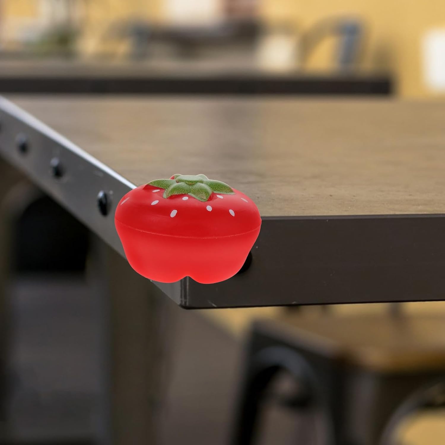 Strawberry Desk Corner Protectors 3pcs for Safety, Thickened Silicone Furniture Edge Guards, Childproof Table Corner Bumpers for Home and Nursery