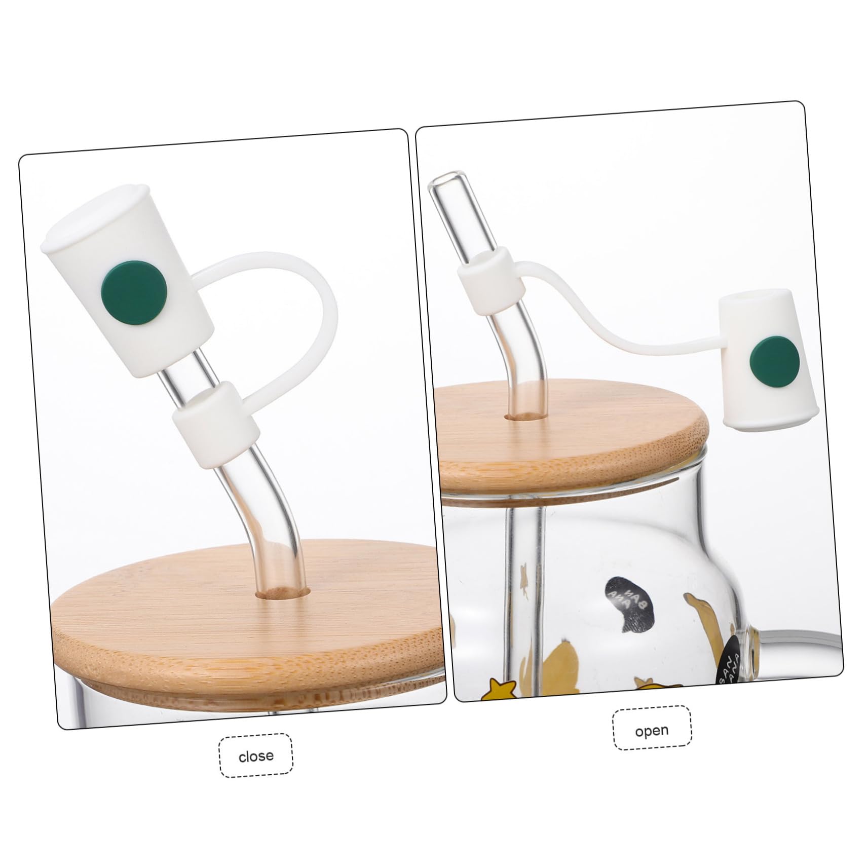 DECHOUS 3 Set Di Cannucce Riutilizzabili in Silicone Con Punte A Forma Di Cartone Animato Per Ragazzi E Ragazze 12 Pezzi * 3